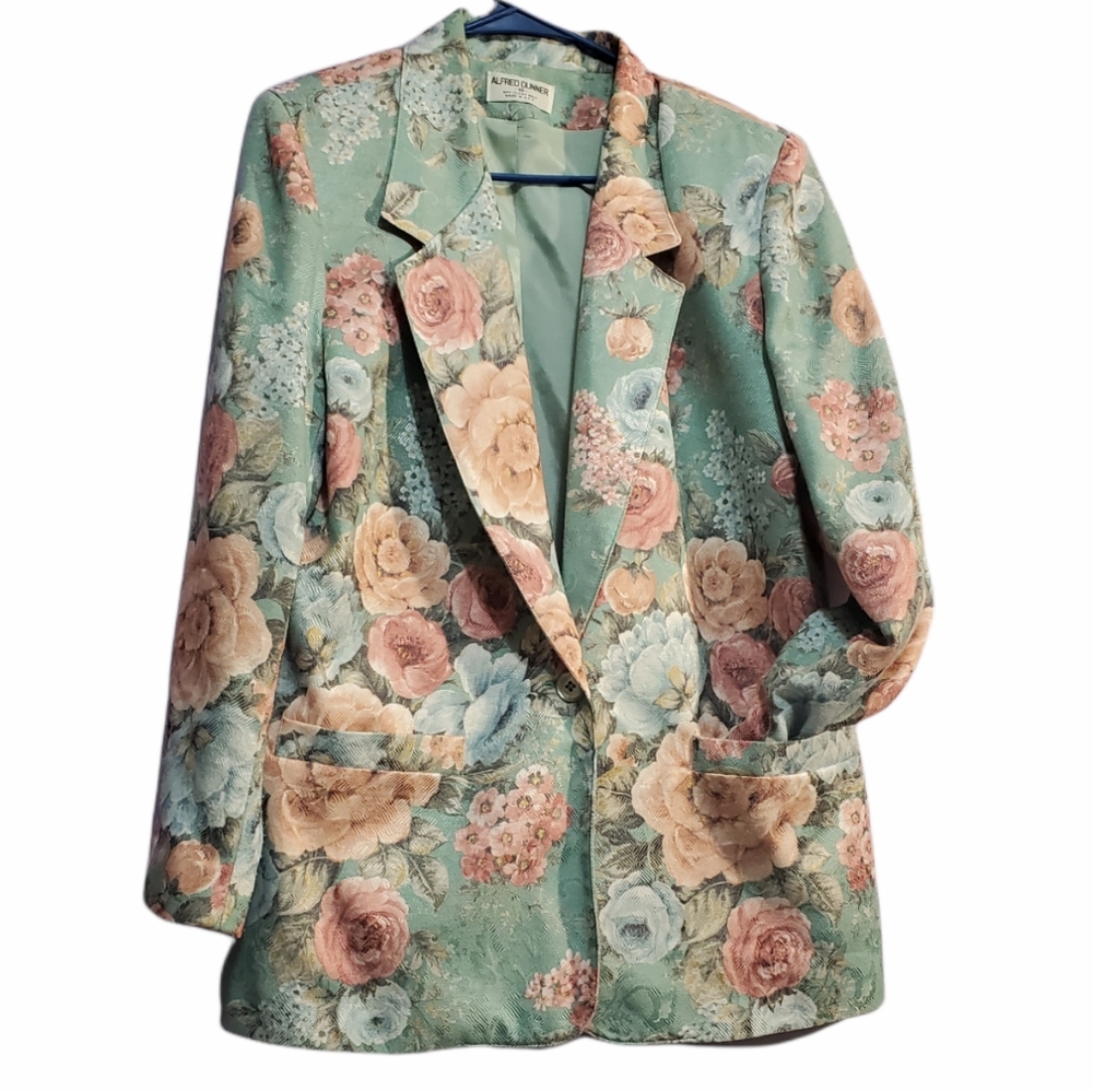 Alfred Dunner floral blazer size 10